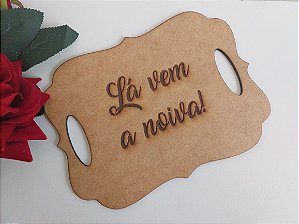 Placa Entrada Casamento em mdf