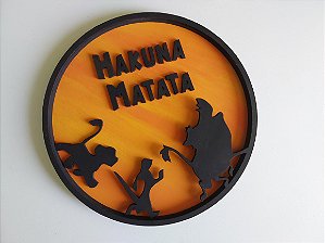 Placa Decorativa Rei Leão em mdf