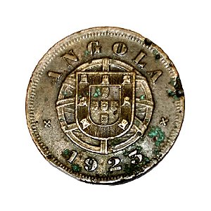Moeda 5 Centavos Bronze 1923 ]MBC] ANGOLA [Ex-Colonia de Portugal]