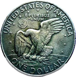Moeda 1 Dollar 1972 [MBC] USA Eisenhower Dollar