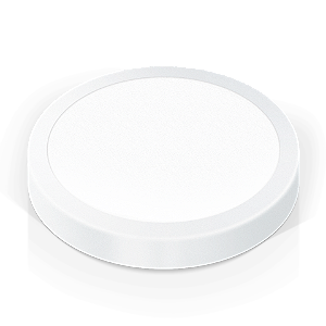 Luminaria Sobrepor Redonda Branca Flat Led 18w Autovolt 4200k 207x24 1350lm
