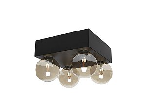 Plafon Taschibra Seasons 4xe27 Preto Fosco-Der/18 Preto Fosco-7897079019544 Fci: D424bc38-3b30-4505-95d0-1fc1b2d25f75