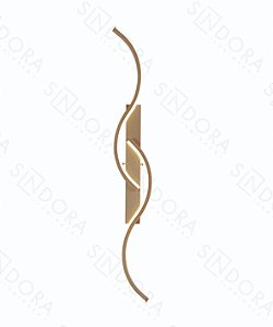 Arandela 10x74cm 20w 3000k 1500lm Dourado