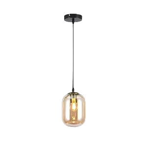 Pendente Glass Champagne Ambar E27 50x200mm Ip20