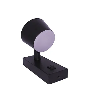 Arandela Mya Facho De Luz Duplo 7w 3000k Preta