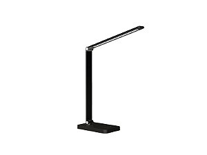 Uminaria De Mesa Led Taschibra Thiny Recarregavel Preto