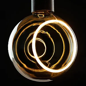 Lamp Led Parte Fil. Trou Globo Esfera 6w Fume E27