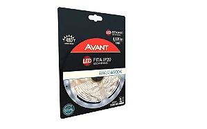 Fita De Led 2835 12v Branco Frio S/ Revest IP20 C/ Fonte Avant - 5m