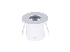 Spot Para Moveis Led Pik Redondo 1w 6500k Branco 2pcs