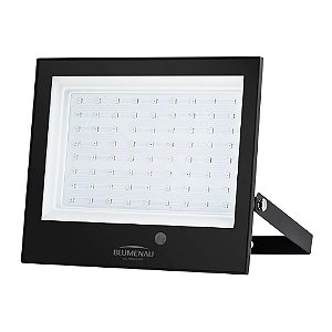 Refletor LED Play 100W IP66 Alum Quad 190mm Bivolt Decorativa RGB