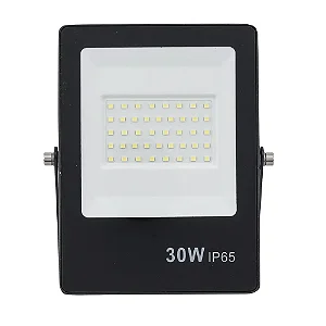 Refletor Ultrafino Preto 6500k 30w 2400l