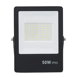 Refletor Ultrafino Preto 6500k 50w 4000l