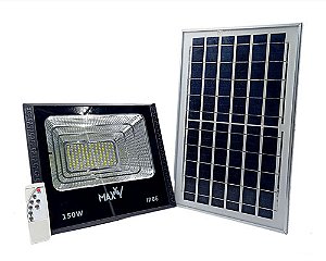 Refletor LED Solar 30w 55 Leds Auto Recarregavel - Branco Frio