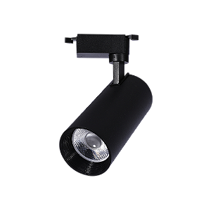 Spot Preto Em Aluminio 10w 3000k Para Trilho Energizado
