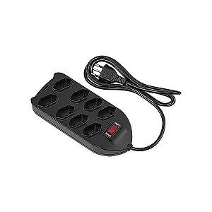 Protetor Eletronico C/ 8 Tomadas Epe 1008+ Pt