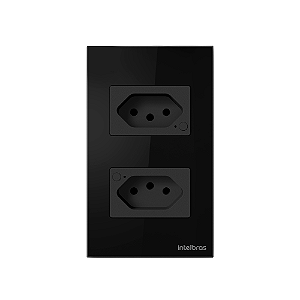 Tomada Dupla 10a Smart Wi-Fi Ets 1002 Preto