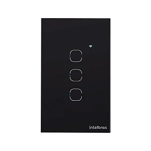 Interruptor Smart Wi-Fi Touch 3 Preto Ews 1003