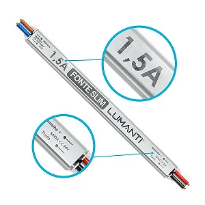 Fonte Linear Slim 24v Saida 1,5a 36w Autovolt