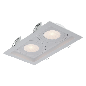 Spot Recuado Duplo Para Lampada Par20 Branco Br