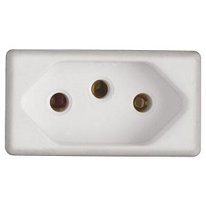 Tomada Modular 2p+T 10a Branco