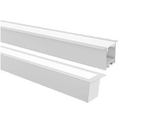 Perfil Led Taschibra Apex 35 Embutir 28x35x3000mm Branca