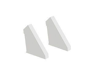 Acessorios Perfil Vertex L15 Tampa Sob Branca