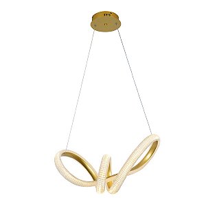 Luminária Strip 55x23cm |2metros De Cabo - Acrílico E Alumínio - Dourado