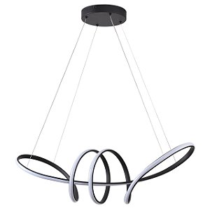 Luminária Strip 77x22xh22cm 2 Metros De Cabo - Pret