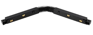 Conector Flexivel Mag Preto Ip20
