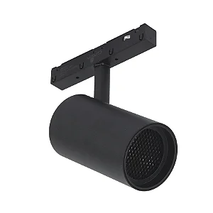 Spot Mag 12w 3000k Angulo 24. Irc 80 Ip20 48v - Preto