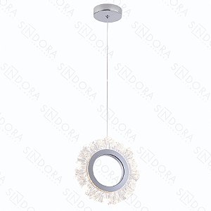 Pd 20cm 6w 3000k 450lm Cromado