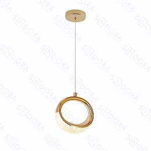 Pd 15x15x8cm 6w 3000k 450lm Dourado