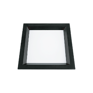 Painel Inspire Embutir Recuado 220x220x44mm 18w 4000k Preto Biv. 1500lm