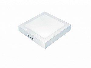 Painel Led 12w Lux Quadrado Sobrepor 6500k