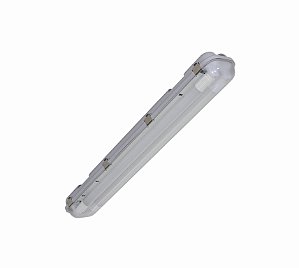 Lum. Hermetica Ip65 2x18w 60cm T8 Unico