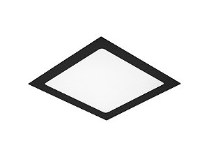 Painel Led 24w Lys Quadrado Embutir Preto 6500k