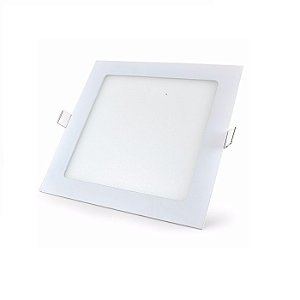 Painel Led 24w Lux Quadrado Embutir 3000k