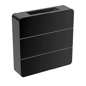 Arandela LED Clean Aletada 6W 3.000K - Preto