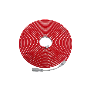 Fita Led Cristall Deccor Neon 5MT 12V 8,5W/M Vermelha IP65 120Led/M IRC>80