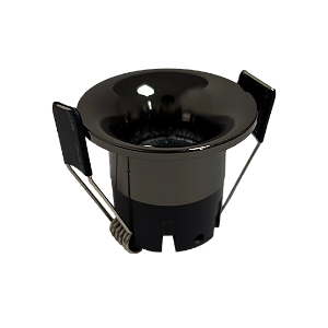 Spot Embutir Cristall Pro Barem 3000k Preto/Gun Black 85-265V 3W 120Lm 38,1X34mm