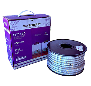 Fita 6W/M 500lm 2700K 220V IP67 25M Alto IRC