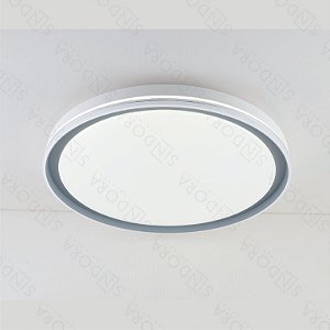 Plafon Led Metal Cinza e Acrílico 51x7cm – Sindora DCX02352