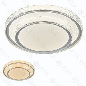 Plafon 50Cm 45+45W 3000K 4500Lm Branco