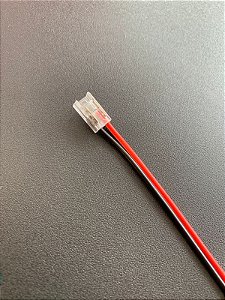 Emenda Conector Saida 15cm P/Fita Led P/Perfil 5mm