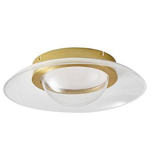 PLAFON LED ARKI 45CM 30W 2700K DOURADO FOSCO