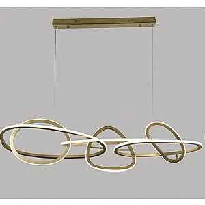 PENDENTE LED JEDA 83W 3000K OURO CHAMPAGNE