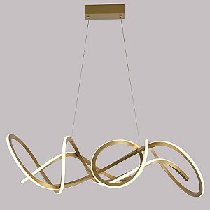 PENDENTE LED WYNA 79W 3000K OURO CHAMPAGNE