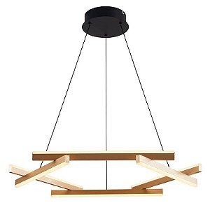 PENDENTE LED WIDA 66CM 45W 3000K OURO CHAMPAGNE