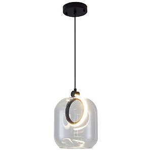 PENDENTE LED RUZO 7W 3000K CLEAR/PT