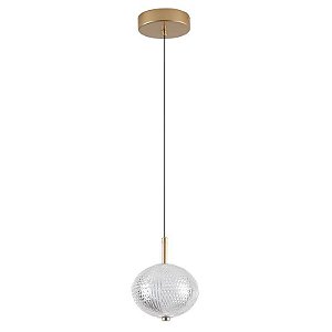PENDENTE LED LUSE 7W 2700K OURO CHAMPAGNE